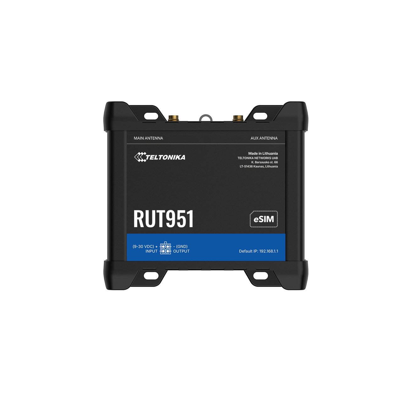 RUT951 - Routeur industriel 4G LTE Cat 4 - Teltonika