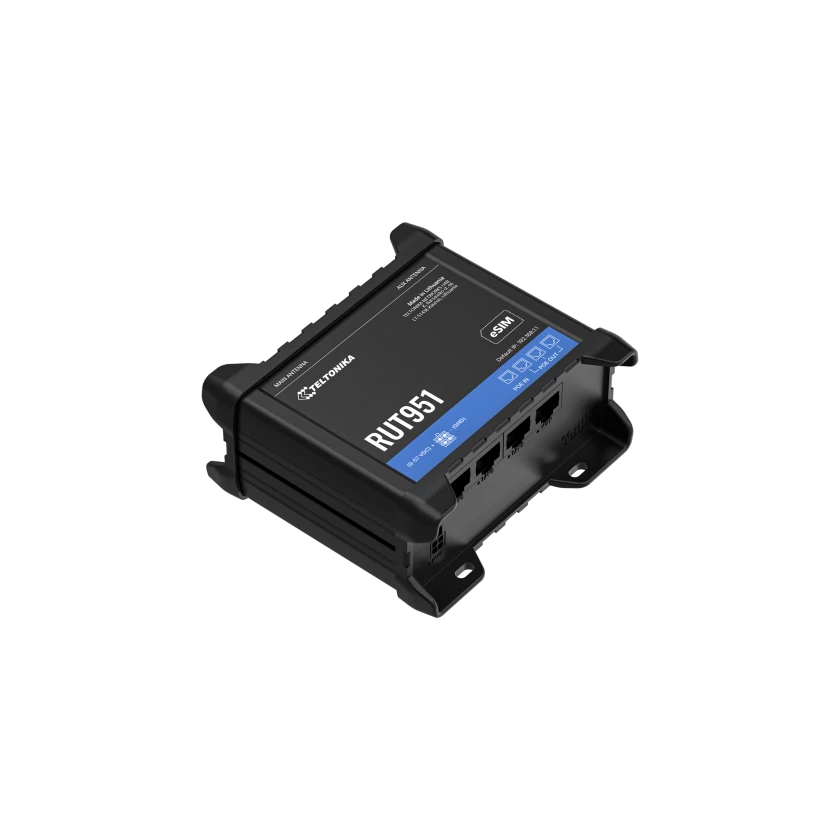 RUT951 PoE+ - Industrial 4G LTE Cat 4 PoE Router - Teltonika