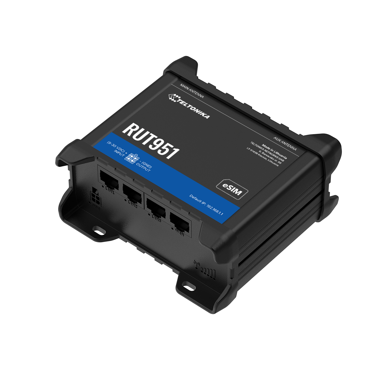 RUT951 - Routeur industriel 4G LTE Cat 4 - Teltonika