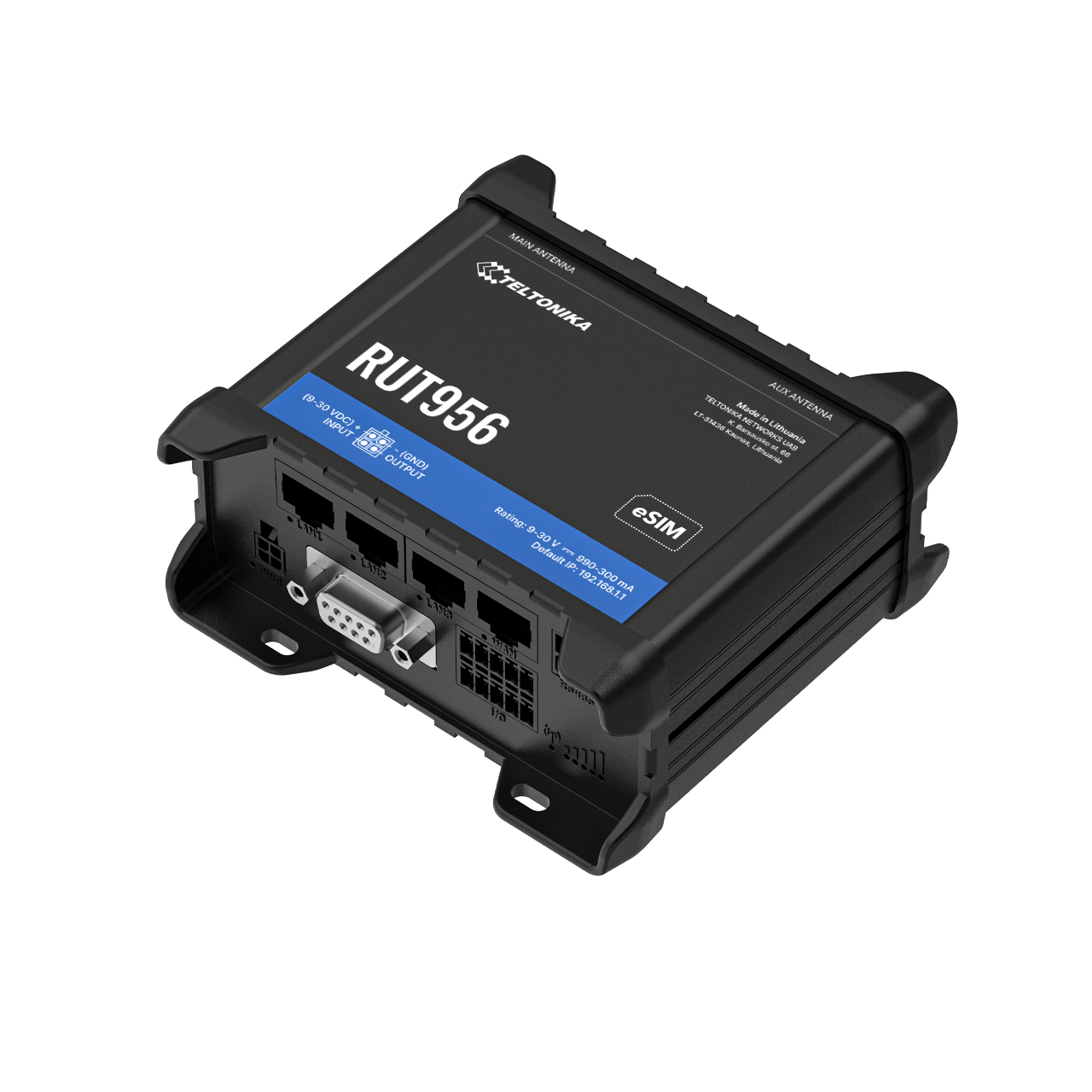RUT956 - Industrial 4G LTE Cat 4 GNSS Router - Teltonika