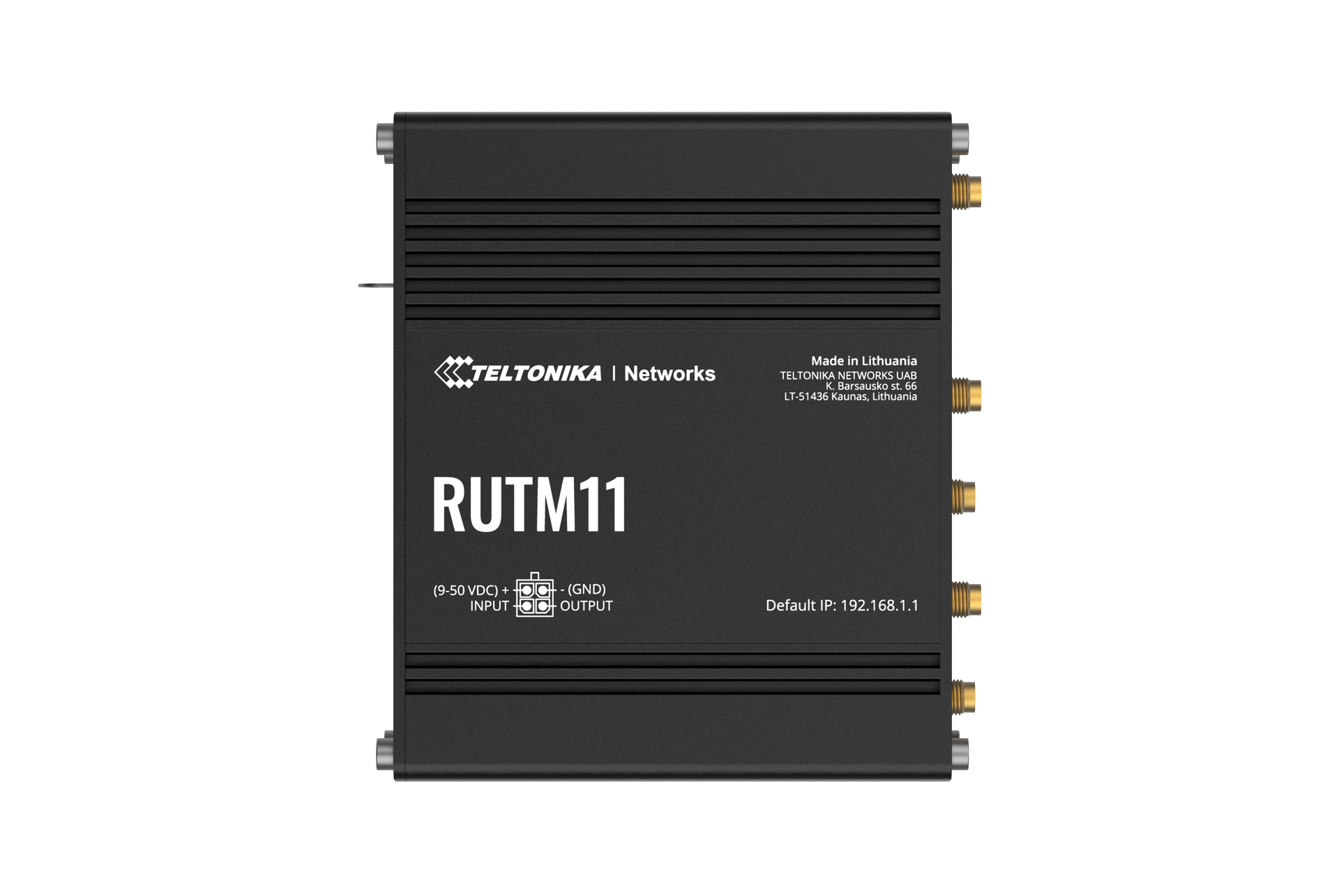 RUTM11 - Routeur industriel 4G LTE Cat 6 Wi-Fi GNSS - Teltonika
