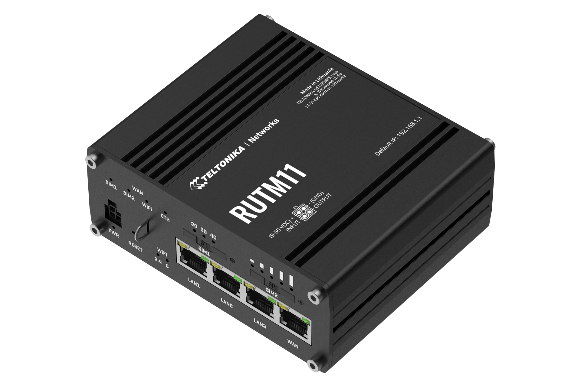 RUTM11 - 4G LTE Cat 6 Wi-Fi GNSS Industrial Router - Teltonika