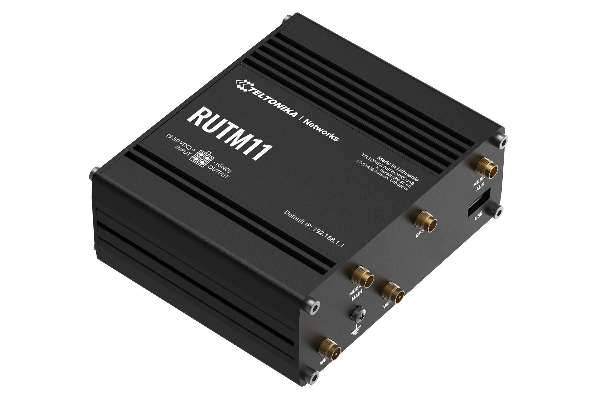 RUTM11 - 4G LTE Cat 6 Wi-Fi GNSS Industrial Router - Teltonika