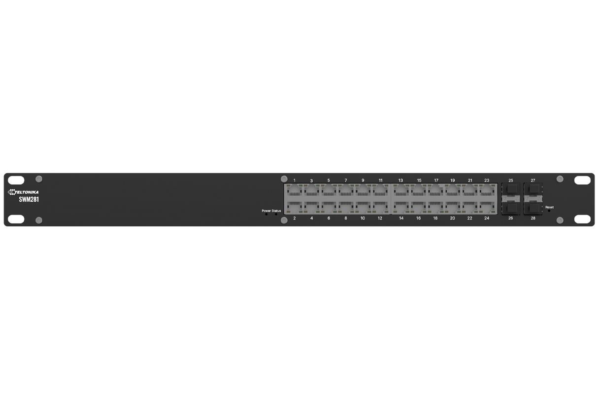 SWM281 – Switch rackable manageable 24 ports L2+ - Teltonika