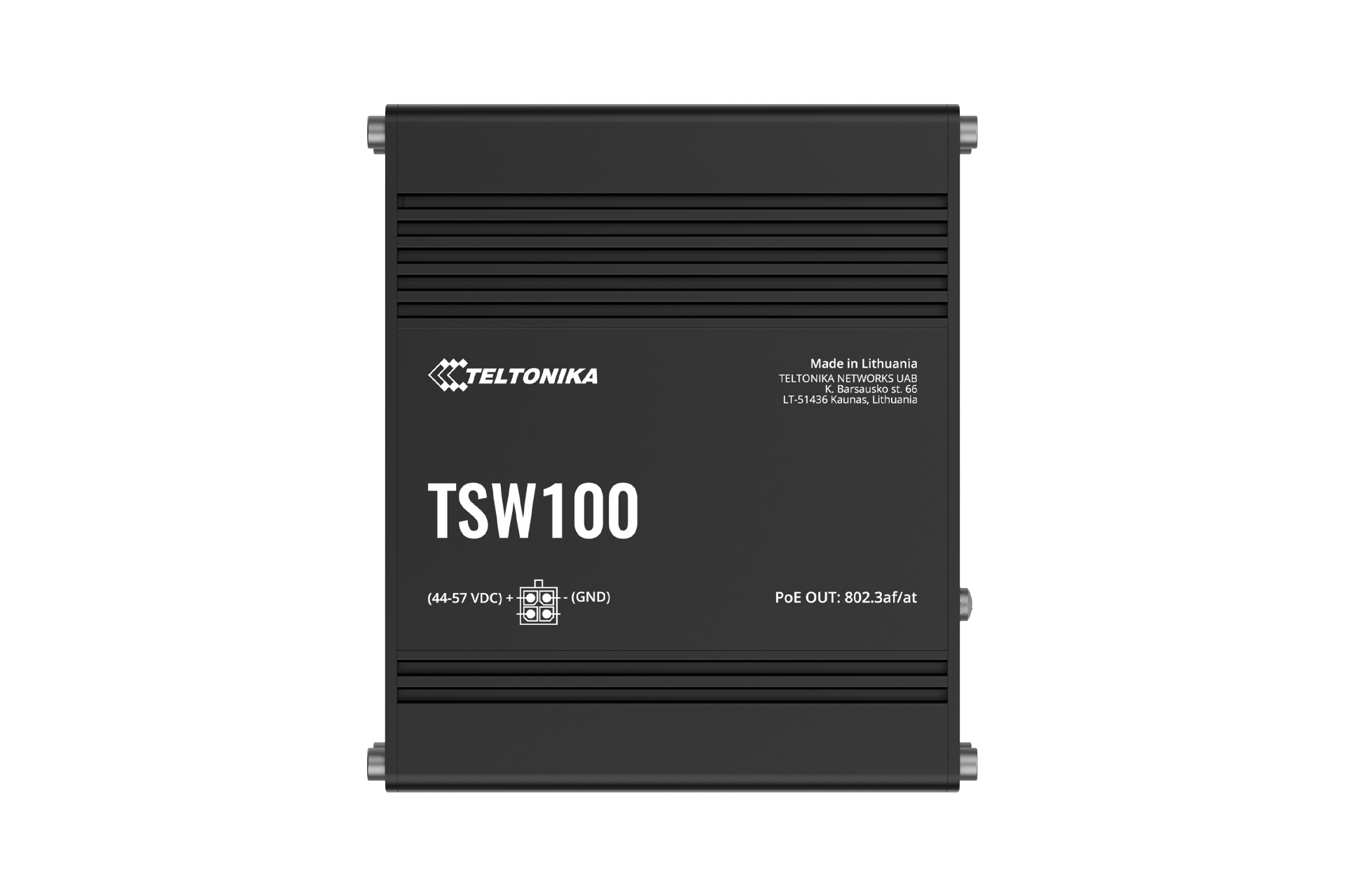 Switch industrial PoE+ de 5 puertos Gigabit - Teltonika TSW100