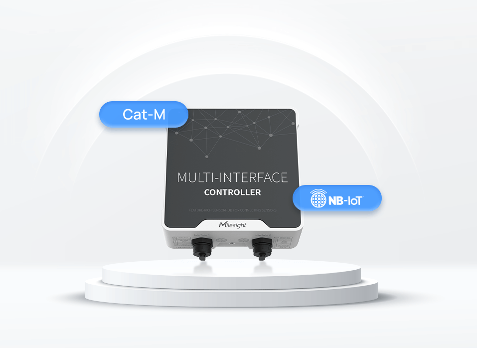 Controleur Milesight NB-IOT RS232/485 et GPIO LTE-M UC501-N03GL