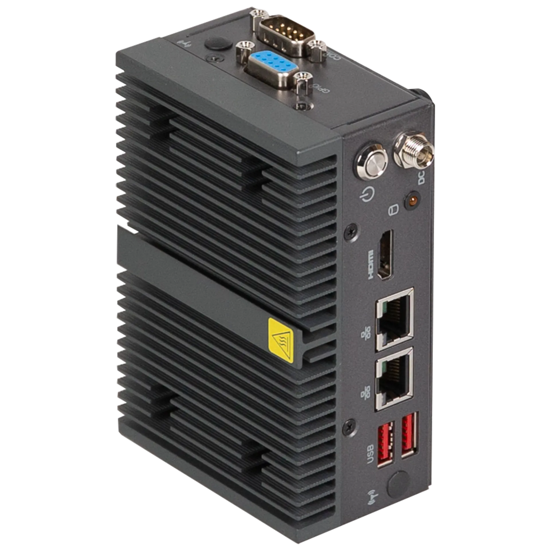 GIGAIPC QM-7433REA-A1 – vue de dessus et face avant