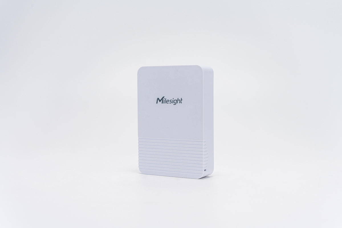 Milesight EM320-TH magnétique en vue réelle de trois quarts