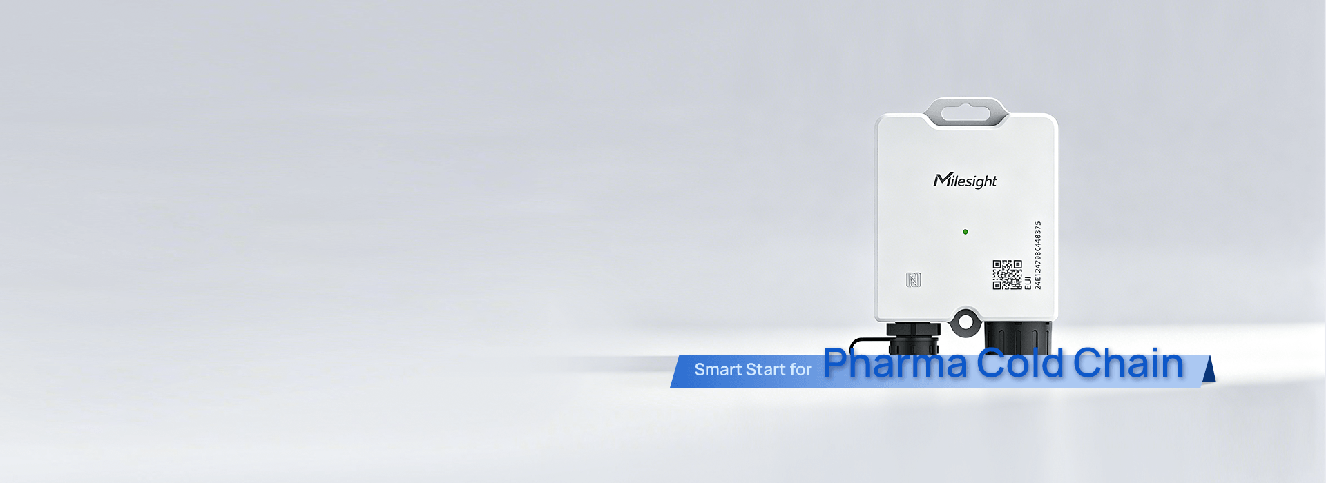 Boîtier commun Milesight TS201 et TS201-TH pour surveillance LoRaWAN de la chaîne du froid, sonde non visible