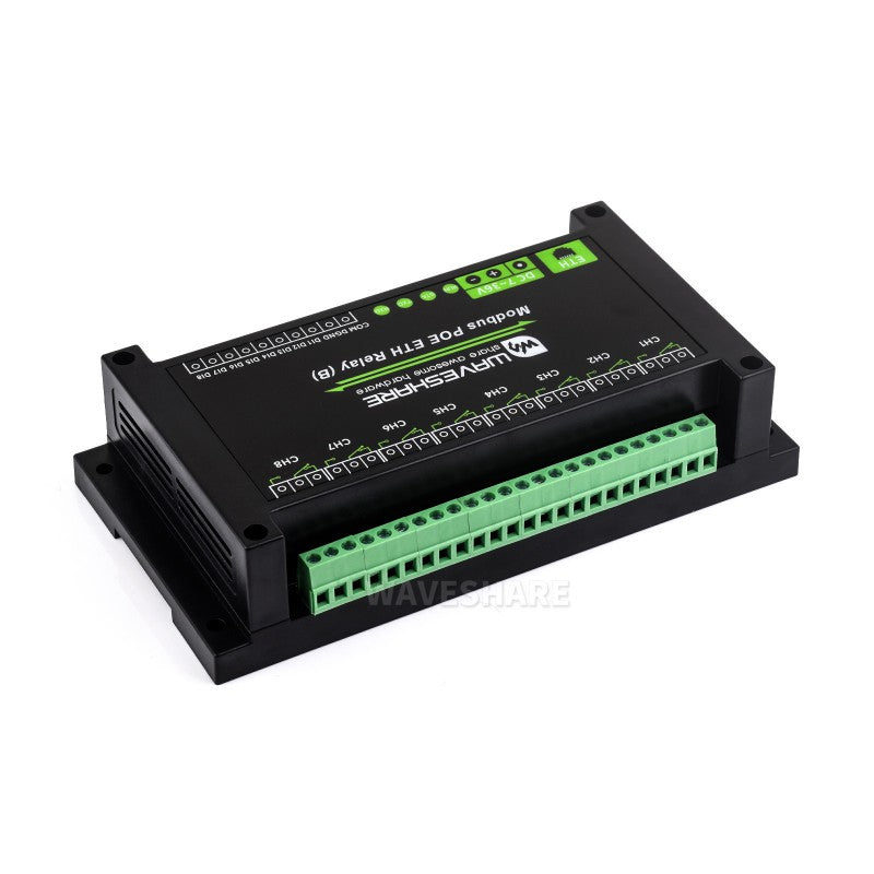 27876 - Relais Modbus Ethernet PoE 8 canaux + entrées - Waveshare