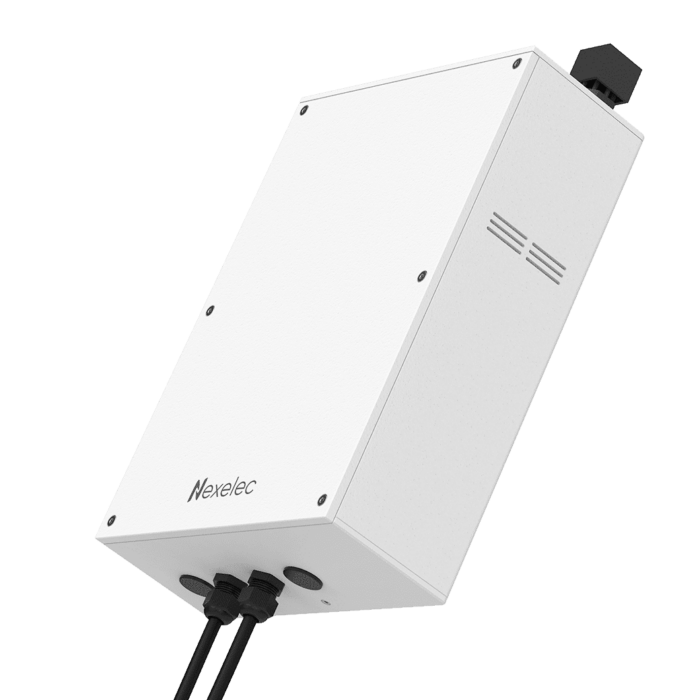 Station Nexelec TRACK+ X950LS vue de dessous avec raccordements