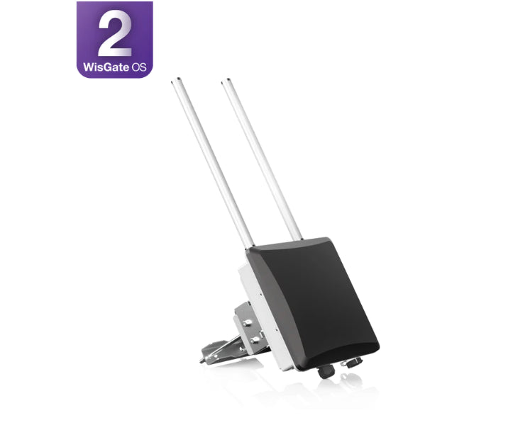 Passerelle RAK7289CV2 8 canaux présentée avec deux antennes LoRa à titre d’illustration ; antennes non incluses, une seule est nécessaire
