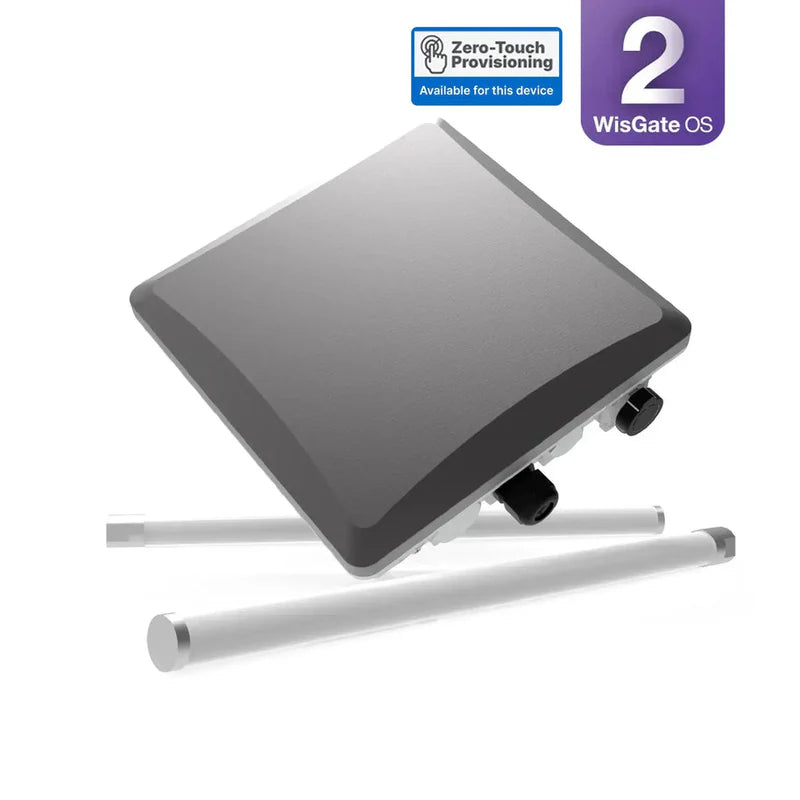 Passerelle LoRaWAN outdoor RAK7289CV2 WisGate Edge Pro 2 en vue trois quarts avec deux antennes