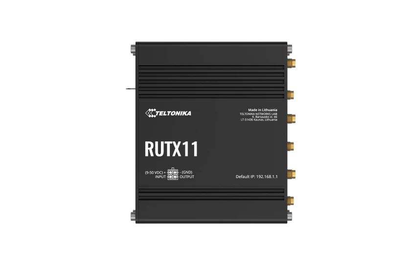 RUTX11 - Routeur industriel 4G LTE Cat 6 Wi-Fi GNSS - Teltonika