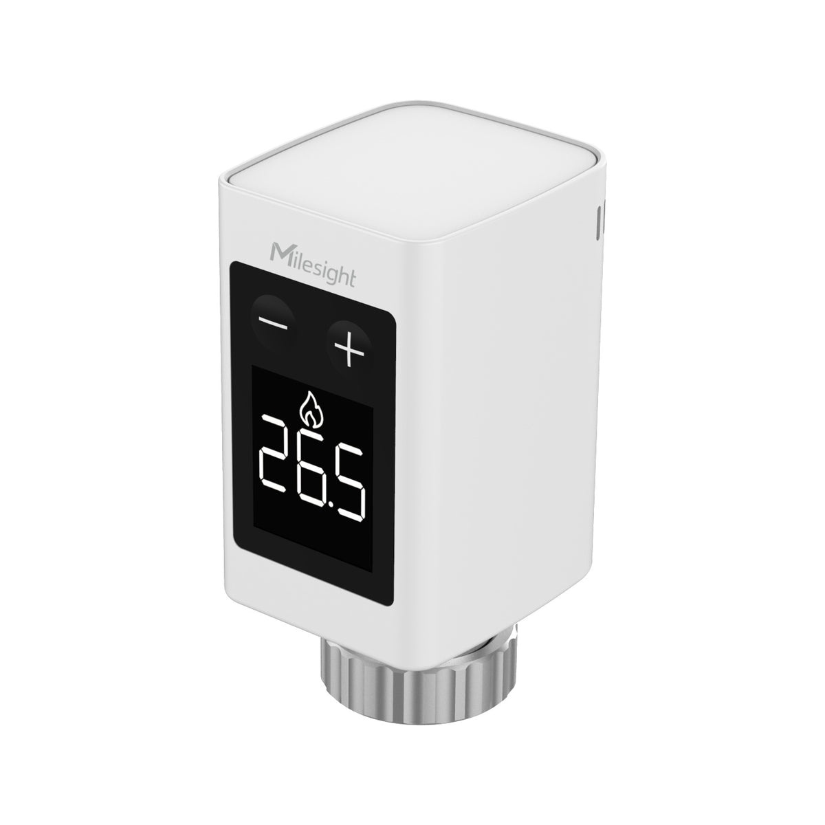 Milesight WT103 — vue de trois quarts, boîtier blanc
